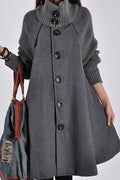 Oversized High Neck Bucket Coat