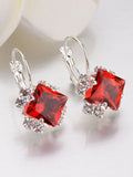 Christmas Simple Rhinestone Gem Alloy Earrings