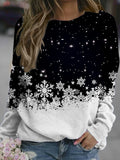 Christmas Crew Neck Casual Loosen Sweatshirts