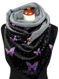 Casual All Season Butterfly Windproof Commuting Best Sell Polyester Cotton Scarf Regular Scarf for Women