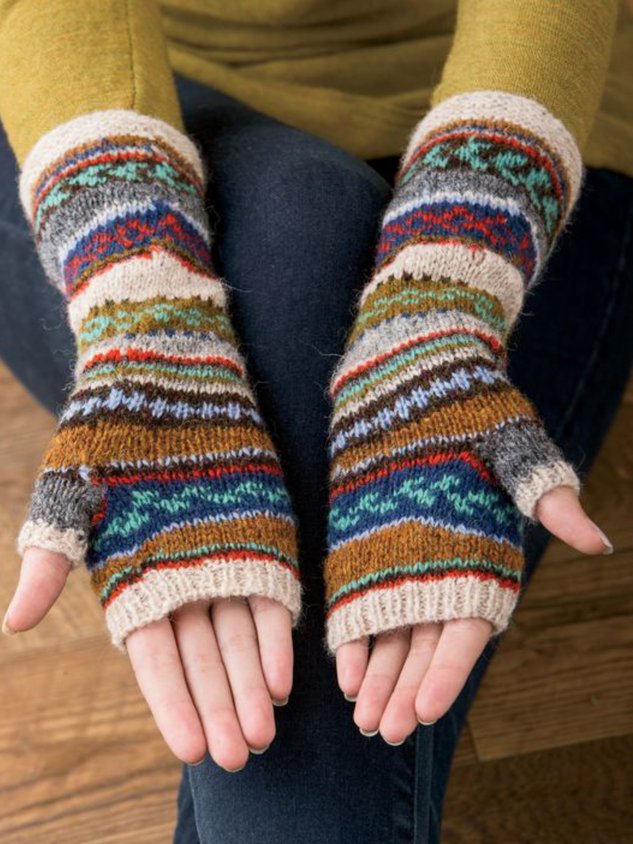 Tribal Casual Vintage Multicolor Gloves