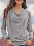 Women's Western Vintage Solid Sweaters