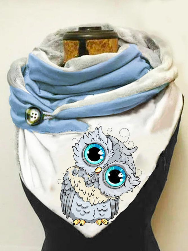 Owl print casual scarf scarves