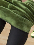 Lässig Fluff/Granular-Fleece-Stoff Leggings