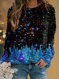 Christmas Crew Neck Casual Sweatshirt