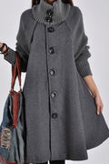 Oversized High Neck Bucket Coat