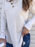 AsymmetricalNeck Casual Tunic Tops