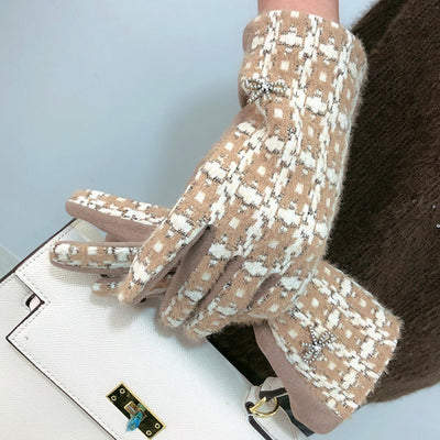 Ladies' High-end Bowknot Gloves