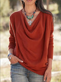 Women's Western Vintage Solid Sweaters