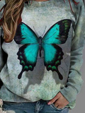 Butterfly Loose Casual Sweatshirts