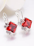 Christmas Simple Rhinestone Gem Alloy Earrings