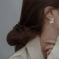 Elegant Silver Butterfly Earrings