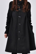 Oversized High Neck Bucket Coat