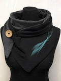 Casual Gradient Aurora Print Triangle Scarf Autumn Winter Warm Scarf