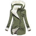 Women's Parka Casual Jacket Hoodie Jacket Active Casual Sports Fur Trim Pocket Street Daily Going out Outdoor Coat Polyester Regular Green Black Fall Winter Zipper Hoodie Regular Fit S M L XL XXL