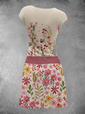 Women's Vintage Floral Artistic Maxi Dress