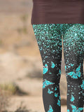 Women's Casual Butterfly Print Leggings