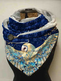 Women's Owl Art Casual Wrap Scarf