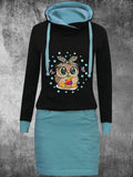 Women's Simple Owl Leisure Casual Dress