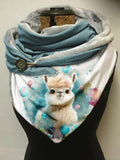 Cute Alpaca Casual Print Scarf