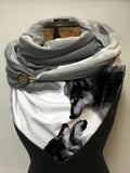 Women's Winter  Wolf Fashion Shawl Scarf