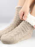 Men's And Women's Winter Warm Non-slip Fleece Fleeping Socks Floor Socks