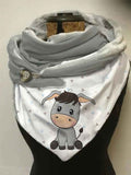 Women's Horse Print Casual Wrap Scarf