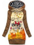 Women's Owl Art Print Sweatjacke