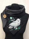 Owl Art Casual Scarf