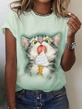 Cat  Art Casual T-shirt