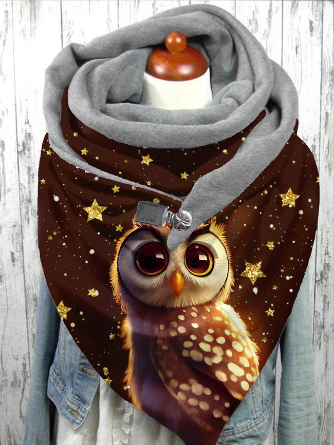 Women's Owl Art Casual Scarf