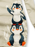 Penguin Star Casual Print Sweatshirt