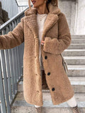 Women's Plush Thick Long-Sleeved Coat Cardigan