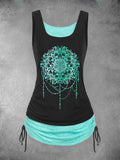 Women's Mandala Art Print Casual Tank Top