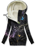 Women's Aurora Butterfly Shine Art Casual Sweatshirt