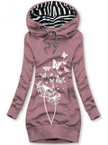 Women's Winter Dandelion Print Casual Sweatshirt