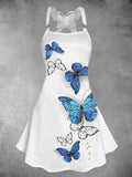 Women's Butterfly Art Design Casual Mini Dress