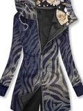 Women's Floral Print Sweatjacke