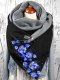 Rose Pattern Casual Scarves and Shawls