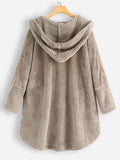 Women's Plush Thick Long-Sleeved Coat Cardigan