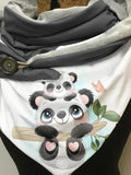 Panda Butterfly Casual Scarf