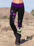 Punk Skull Printed Slim Fit Pants