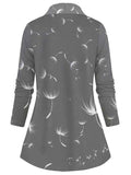Women's Dandelion Art Print Sweatshirt Top