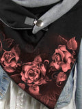 Rose Art Casual Print Scarf