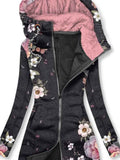 Women's Floral Print Sweatjacke