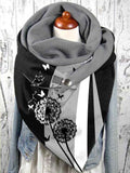 Women's Dandelion Print Casual Wrap Scarf