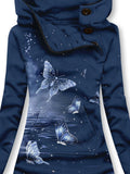 Butterfly Casual Print Sweatshirt