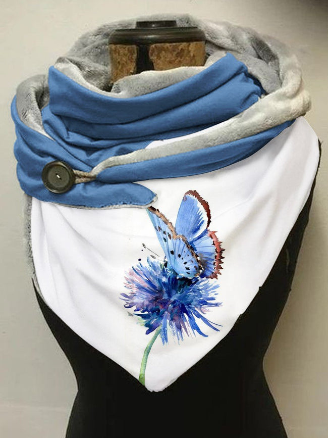 Cornflower Art Casual Scarf and Shawl