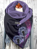 Women's Dandelion Print Casual Wrap Scarf