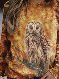 Women's Owl Art Print Sweatshirt